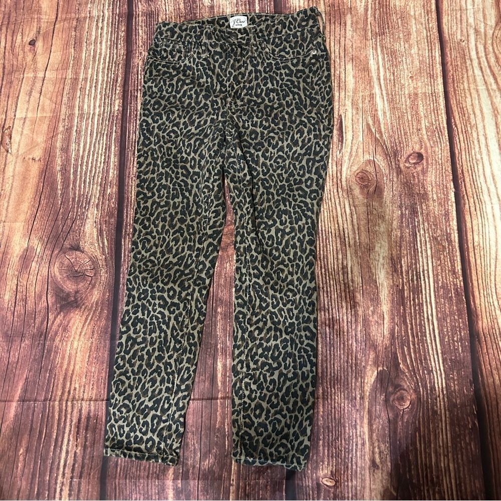 Women’s J. Crew Cheetah Print Skinny Jean Size 26